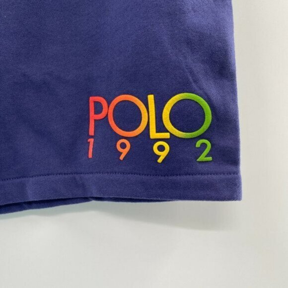 POLO Ralph Lauren Men's Fleece-Lined Logo Sweat Shorts in Boathouse Blue sz S - Picture 3 of 8